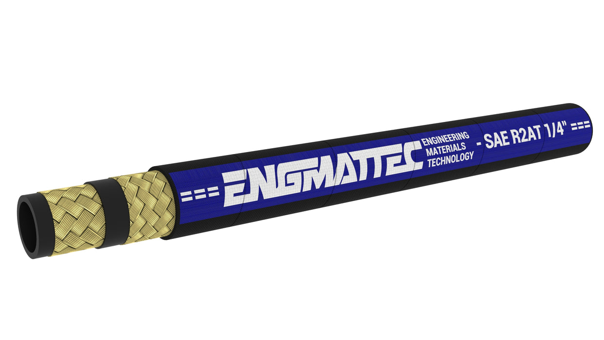 Engmattec - SAE 100R2 - Double Wire Braid (04) 1/4" - 5800psi
