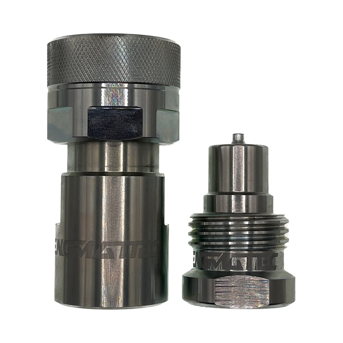 Engmattec Screw Together Poppet VV Coupler Pair x BSP Parallel Female