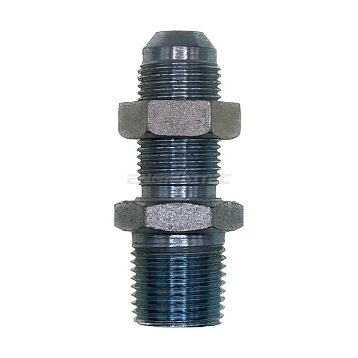JIC Bulkhead Male x NPT Tapered Male Straight