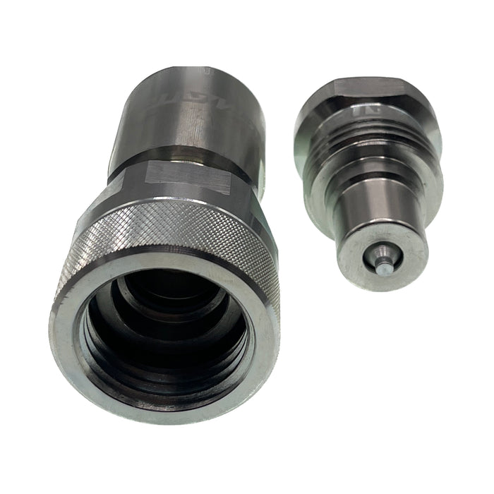 Engmattec Screw Together Poppet VV Coupler Pair x BSP Parallel Female