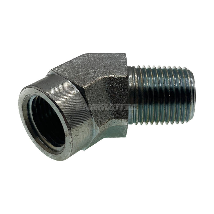 NPT Tapered Female x NPT Tapered Male 45° Compact