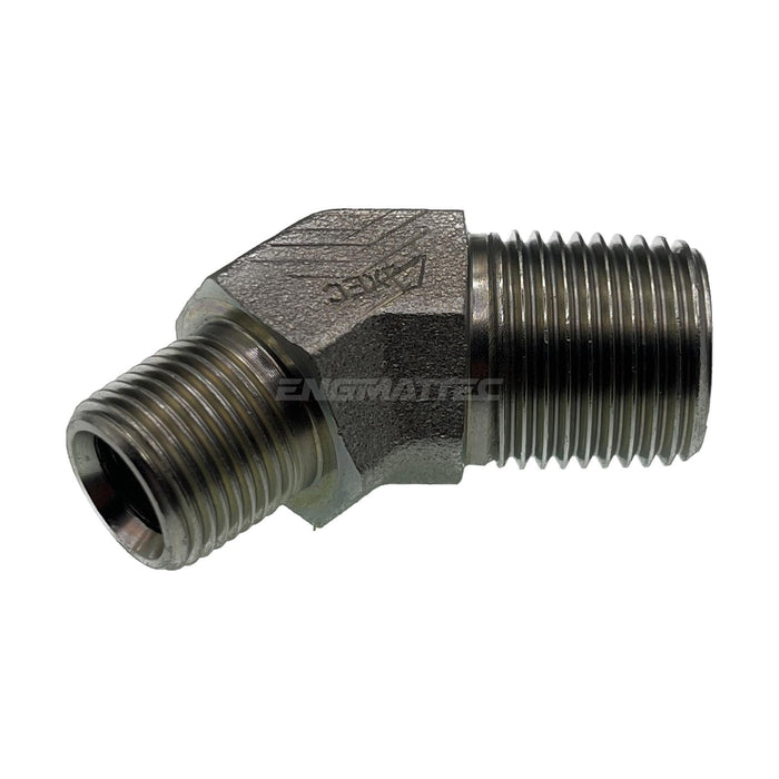 BSP Tapered Male x BSP Tapered Male 45° Compact