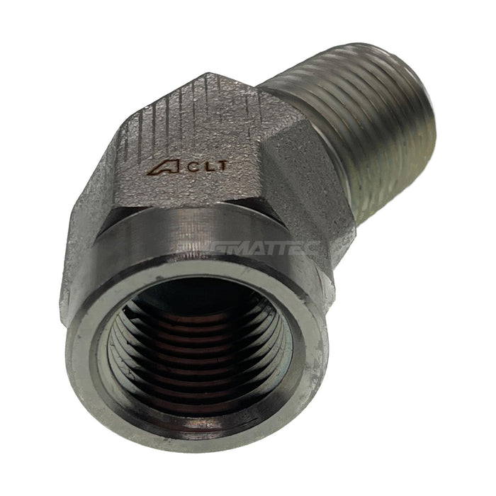 BSP Tapered Female x BSP Tapered Male 45° Compact