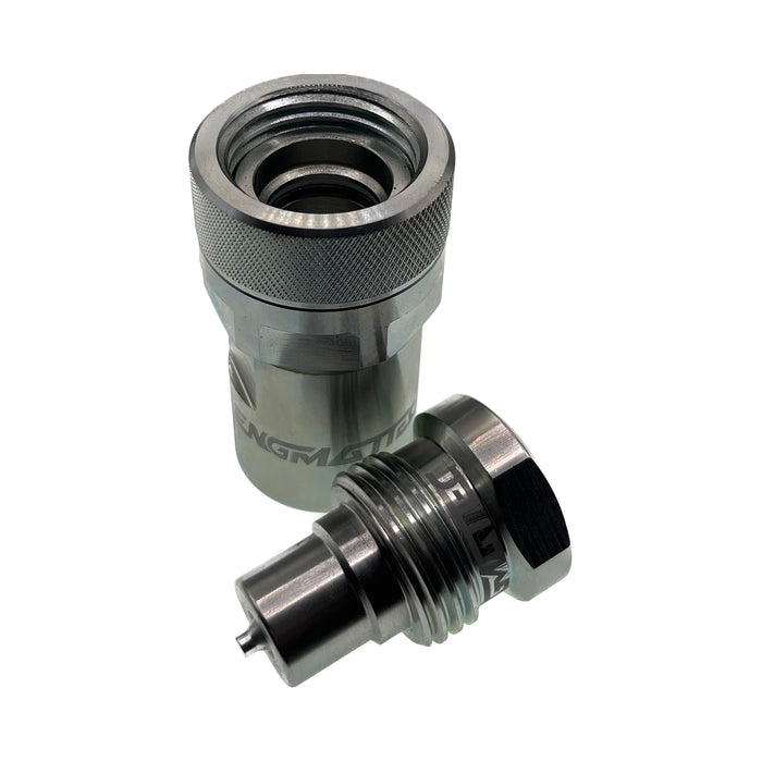 Engmattec Screw Together Poppet VV Coupler Pair x BSP Parallel Female
