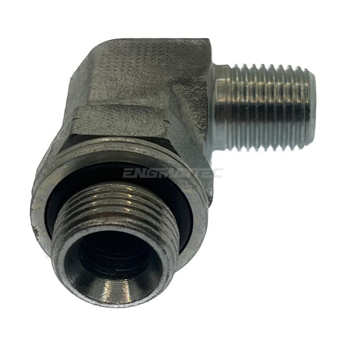 BSP Parallel Male x BSP Tapered Male 90° Compact