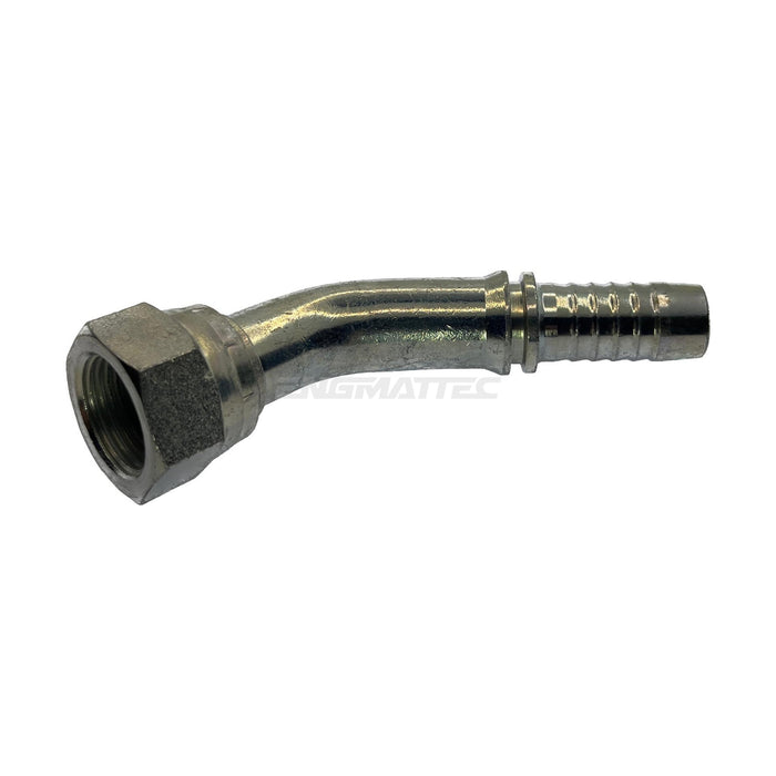 Hose Tail Barb BSP Swivel Female 45° Swept