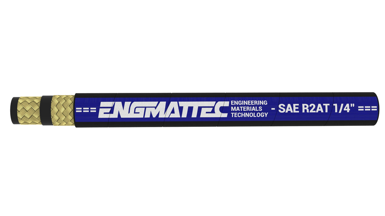 Engmattec - SAE 100R2 - Double Wire Braid (04) 1/4" - 5800psi