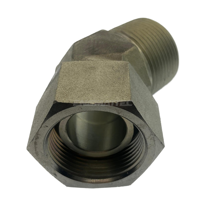 BSP Swivel Female x BSP Tapered Male 45° Compact