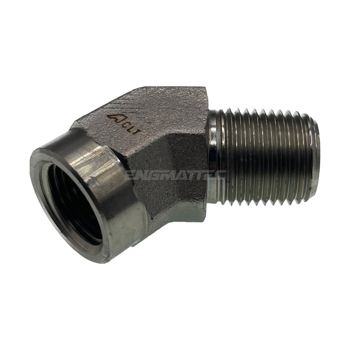 BSP Tapered Female x BSP Tapered Male 45° Compact