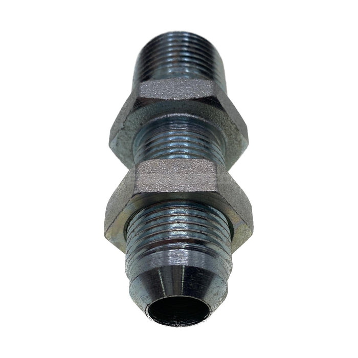 JIC Bulkhead Male x NPT Tapered Male Straight
