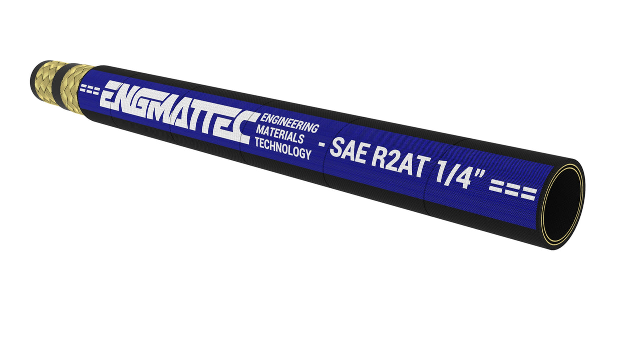 Engmattec - SAE 100R2 - Double Wire Braid (04) 1/4" - 5800psi