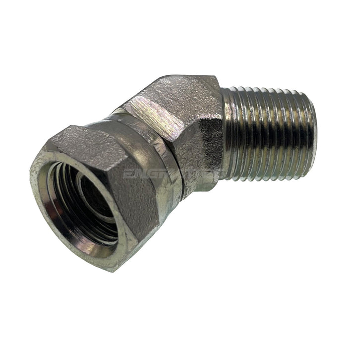 NPT Swivel Female x NPT Tapered Male 45° Compact